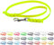 LENNIE BioThane Führleine, 9mm breit, 3m lang, Neon-Gelb, mit Handschlaufe, geflochten