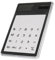 EsportsMJJ Mini Calculatrice Transparente LCD Écran Tactile Bureau Compteur Calculateur-Noir