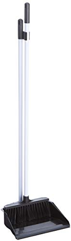 Bentley Industrial P8008/BW Long Handled Dustpan and Brush Set, Black/White