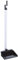 Bentley Industrial P8008/BW Long Handled Dustpan and Brush Set, Black/White