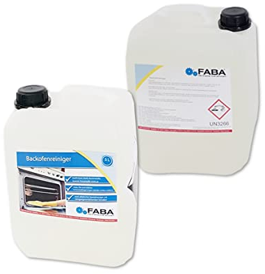 FABA Backofenreiniger Konzentrat 2 x 5 Liter, sehr stark, Fettlöser, Grillreiniger