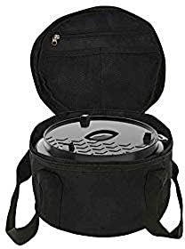 tepro Tasche für Dutch-Oven S, aus robustem Polyester 600D, passend für Dutch Oven bis max. 30 x 30 x 22 cm, mit Reißverschlusstasche, Netzeinschüben & Tragegriffen, Transport- & Aufbewahrungstasche