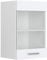 Vicco Küchenglasschrank R-Line, Glashängeschrank, Weiß Hochglanz/Weiß, 40 cm