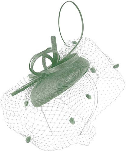 Max and Ellie Pillbox Fascinator - Silber - Einheitsgröße