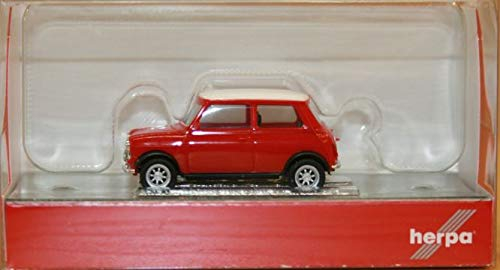 Mini Cooper mit Zusatzscheinwerfern in Miniatur zum Basteln Sammeln und als Geschenk