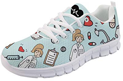 POLERO Zapatillas de Deporte para Mujer - Zapatos Deportivos Con Cordones, Livianos para Caminar, Tenis y Correr - Malla 38 EU