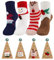 Joyibay 4 Paare Weihnachtssocken, Atmungsaktiv Weihnachten Socken Damen Warme Wintersocken mit Geschenkbox Socken Kuschelsocken für die Weihnachtszeit