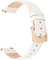 EACHE bracelets de montre en cuir mince pour femmes bracelets de montre en cuir blanc crème 14 mm avec boucle en or rose