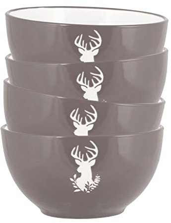 Soup Bowls Set of 4 - Large 400ml Dishwasher Microwave Safe Soup Pasta Dish (CR73)