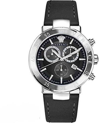 Versace Herrenuhr Analog Quarz mit Lederband VEPY00120