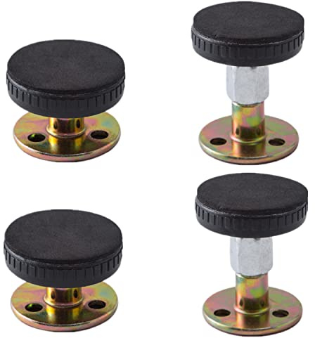 4 Pieces Anti-Shake Fixer with Adjustable Threaded Bed Frame Anti-Shake Tool Headboard Stopper Telescopic Support Use for Bed Cabinet Chair Sofa