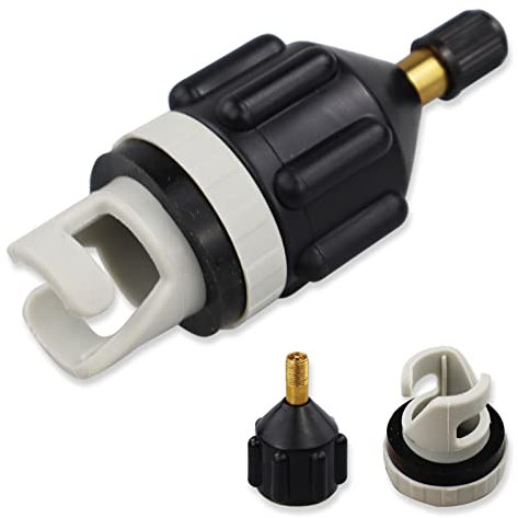 LAMXD Inflatable Boat SUP Pump Adaptor Air Pump Converter, Multifunction Valve Adaptor, Air Valve Adapter Pumping Connector for Inflatable Rowing Boat, Stand Up Paddle Board, Inflatable Bed, Etc