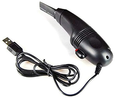 JUATIE Mini USB Vacuum KEYBOARD DUST for Laptop PC Computer - Office PC keybard -black