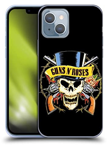 Head Case Designs Offizielle Guns N' Roses Hut Mit Schädel Kunst Gelhülle [Militärischer Schutzgrad] Kompatibel Mit Apple iPhone 14 Und Kompatibel Mit MagSafe