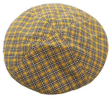 AUNEVN Damenkappe Winter Warmes Barett Klassischer Retro-Basn-Autumn-Künstler-Hut-Strick-Kappe Frauen-Accessoires-Hut/Lemon Tree/M