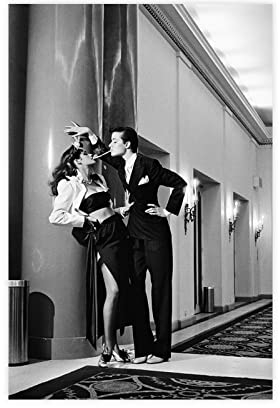 FISH DRAGATE Helmut Newton 016 Leinwand-Poster, Wandkunst, Dekoration, Bild, Gemälde für Wohnzimmer, Schlafzimmer, Dekoration ohne Rahmen, 30 x 45 cm