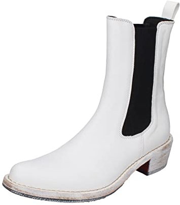 MOMA stiefeletten Damen leder weiß 41 EU