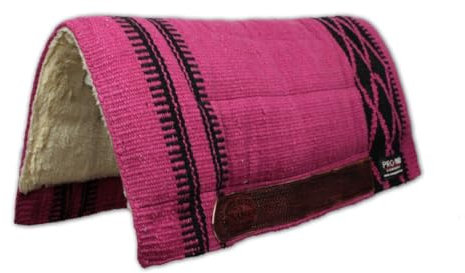 Schabracke Western PRO-Pad Classic, weich und strapazierfähig, unverzichtbar, um das Pferd vor Trauma und übermäßigen Stößen zu schützen, schlicht und elegant (Fuchsia)