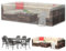 Funshot Gartenmöbel Abdeckungen Wasserdicht, Große Gartenmöbel Abdeckungen 200x160x70cm Rechteckig, Outdoor Tischabdeckungen Möbel Sets Abdeckung Winddicht, Anti-UV, Patio Set Abdeckung, Transparent
