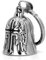 BigCheer Biker Guardian Bell Sonnette de Moto – Porte-clés en Acier Inoxydable antirouille Porte-Bonheur pour Motos et vélos – Cloche de Protection pour des visites sûres et élégantes