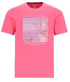 Rundhals-T-Shirt mit Frontdruck