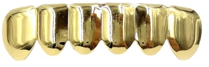 Mundgold-Zubehör, Hip-Hop-Zahnzubehör, goldene Zahnfurniere, Cosplay- -Zahnzubehör, verkupferte Goldzahnkappen- für Cosplay-Kostüme, tragbare Weihnachts-Mundgrillz