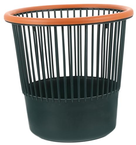 Cabilock basura cesta de almacenamiento redonda contenedores de plastico plástico cestas de almacenamiento papeleras papelera de oficina largo mimbre baloncesto envase páginas