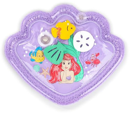 Bright Starts, Disney Baby, Prinzessin Ariel Bauchzeit Wasser Matte, Die kleine Meerjungfrau Meeresschätze, Lila, Baby Mädchen Neugeborene +