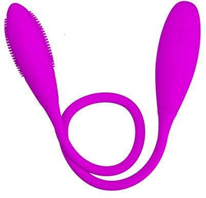 Coppia vibratore 7 modalità a doppio dido silicone impermeabile vibratore sicuro dildo a doppia estremità per coppie clitoride, anale, vaginale, capezzolo, stimolatore a g-punto giocattolo sessuale p