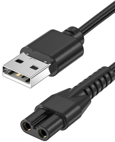 USB Charger Cable Fit for Manscaped Lawn Mower 3.0/2.0 Electric Groin Hair Trimmer, Manscape Shaver Razor Power Cord, Cable for Trimming Stray Hair (5V, 5ft)