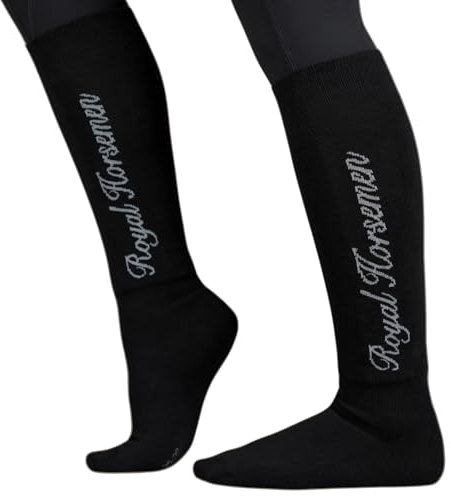 Royal Horsemen Reitsocken Damen & Mädchen, AllBlack Gr. 39-42