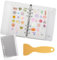A6 Leer Stickeralbum zum Sammeln 40 Blatt Leeres Sticker Album mit Plastikspatel Transparentes Abnehmbares Aktivitäts Stickers Aufbewahrungsbuch Wiederverwendbares Washi Tape Sticker Stickeralbum
