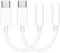 2-Pack USB C to 3.5mm Jack Headphone Adapter, Type C to Aux Adapter for Headphones, Compatible for Samsung S21, S20, for Huawei P40, P30 Pro, for Mi 6/8, for Xiaomi & More USB C Devices