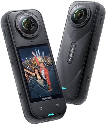 Insta360 X5 Standard Bundle – 8K 360 Degree Action Camera with Triple AI Power & Replaceable Lenses with Carry Case