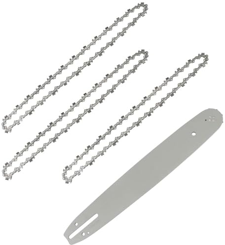 3 Pack Chainsaw Chain for 14-Inch Bar, 52 Driver Links, 3/8 LP | 35cm Replacement Chain Saw Chains Compatible with Titan,Black & Decker,Einhell,Ryobi,and Other Chainsaws