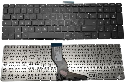 Tastiera di ricambio Italiana Compatibile con HP per Notebook Pavilion 250 G6, HP 255 G6, 15-BS 15-BW 15Q-BD 17G-BR 15-CB 15-CC 17-BS senza frame colore nero