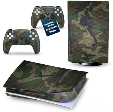 UtmostXP Vinilo Adhesivo Protector para PS5 (Camuflaje Standard Disk) | Vinilo para PS5 Standard o Slim, Adhesivo de protección contra arañazos compatible con Play 5
