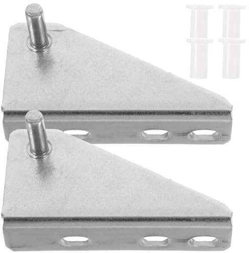 Ipetboom 2Pcs Stainless Steel Refrigerator Hinge Door Pin for Household Freezer, Small Fridge Replacement Accessory with 35Mm Shaft and Rubber Cap, Freezer Door Repair Part