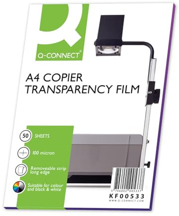 Q-Connect KF00533 Colour Copier Folie für Laserdrucker geeignet A4 50 Stück