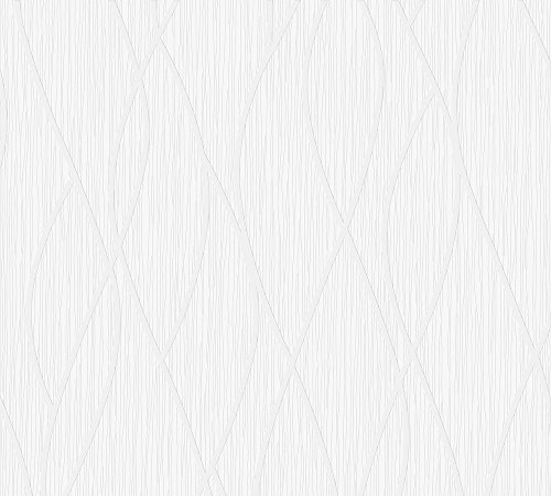 A.S. Création Papier peint rayé noir et blanc 10,05 x 0,53 m 1431-12