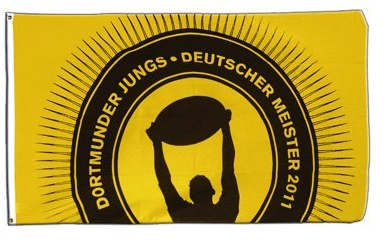 Flagge Dortmunder Jungs Deutscher Meister 2011-90 x 150 cm