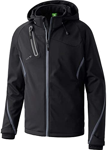 Erima Unisex Softshelljacke Function, Schwarz/Anthrazit, L EU
