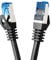 BIGtec 1m CAT.7 LAN Ethernet Kabel Netzwerkkabel Patchkabel Gigabit Patch DSL schwarz Kupferkabel doppelt geschirmt RJ45 Stecker Cat7 S/FTP PIMF kompatibel PS5 Netzwerk Switch DSL Router Modem