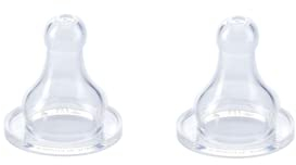 THERMOBABY Tétines Silicone Débit Variable Transparent - Lot de 2
