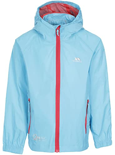 Trespass Kids Packaway Waterproof Jacket Qikpac Aquatic 11/12