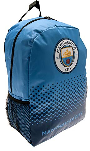 Manchester Man City FC Fußball Rucksack Tasche Blau verblassen offiziellen