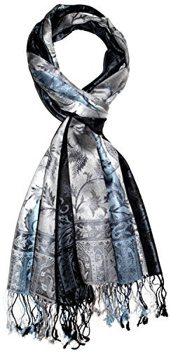 Lorenzo Cana - Herrenschal Tuch jacquardgewebt 100% Seide 70 cm x 190 cm - 780521177
