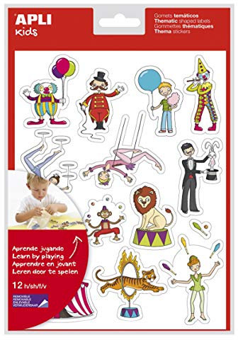 APLI Kids 11446 Blister 12 H Gomets Der Zirkus 11446
