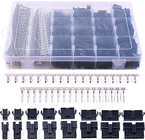 Glarks Assortiment de connecteurs, barrettes et cavaliers standard de circuit imprimé Arduino - Kit d’apprentissage JST SM 2 3 4 5 6 7 8 9