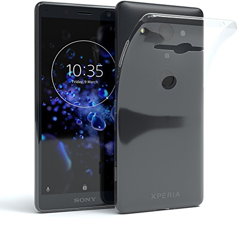 EAZY CASE Hülle kompatibel mit Sony Xperia XZ2 Compact Schutzhülle Silikon, Ultra dünn, Slimcover, Handyhülle, Silikonhülle, Backcover, Durchsichtig, Klar Transparent
